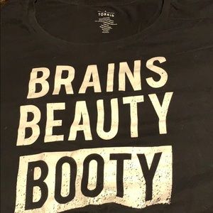 💖Torrid💖 graphic tee Brains Beauty Booty 5X